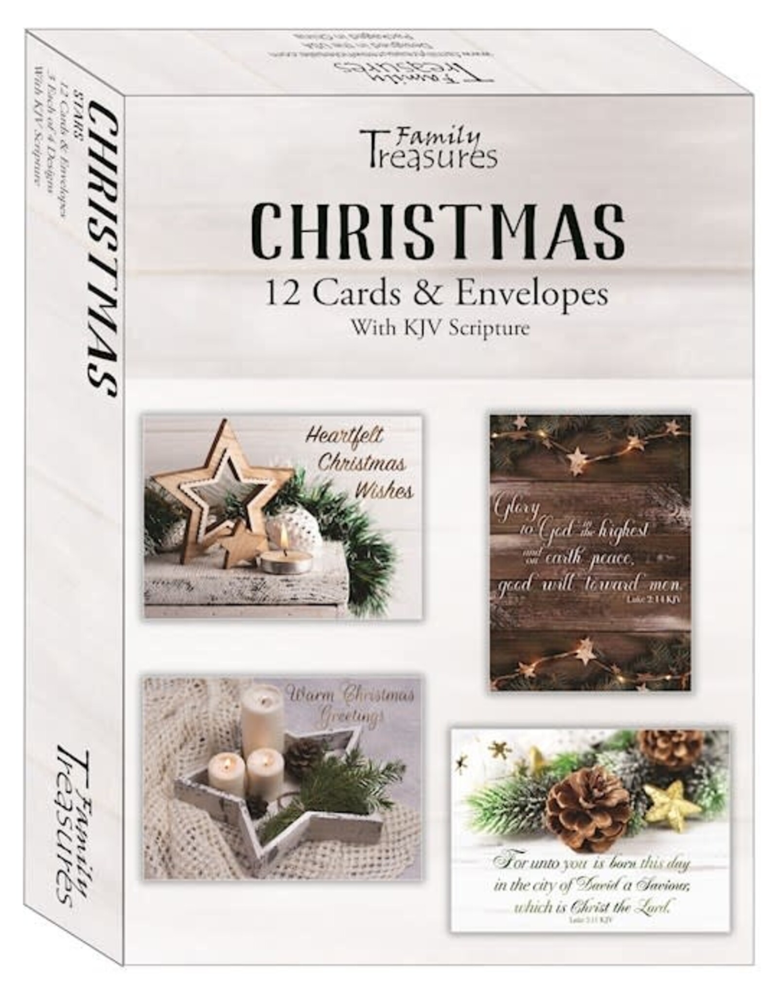 Christmas Stars - 12 Boxed Cards