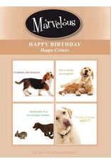 Birthday, Happy Dogs - 12 Boxed Cards