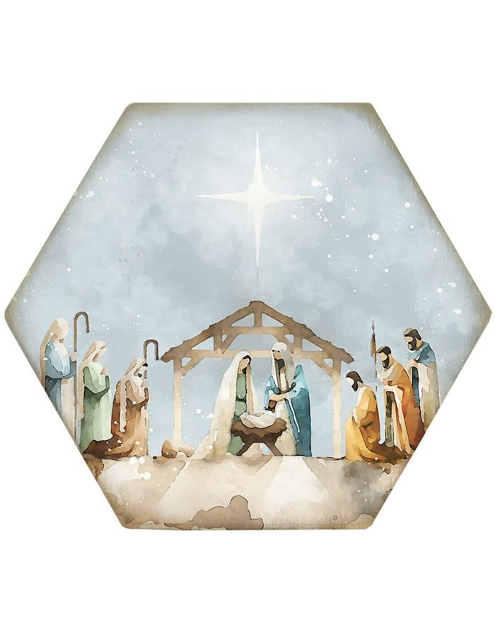 Coasters - Watercolour Nativity Scene