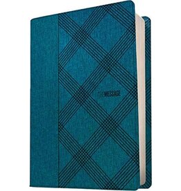 The Message Bible - Crosshatch Denim Leatherlook