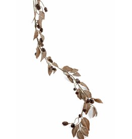Glittered Leaf Garland