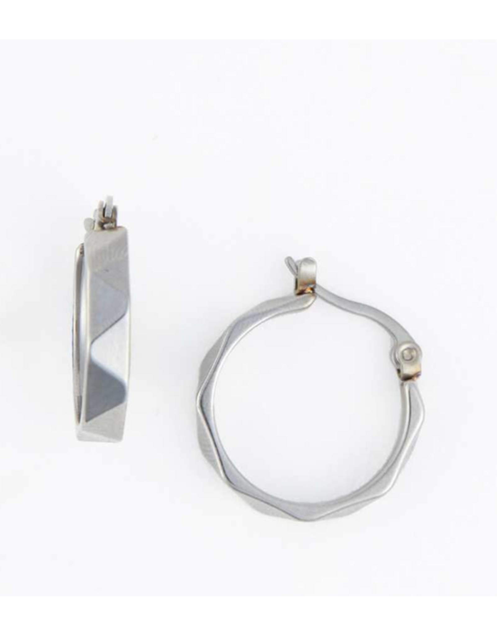 Silver Abstract Earrings