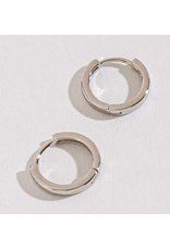 Silver Huggie Earrings - 15mm