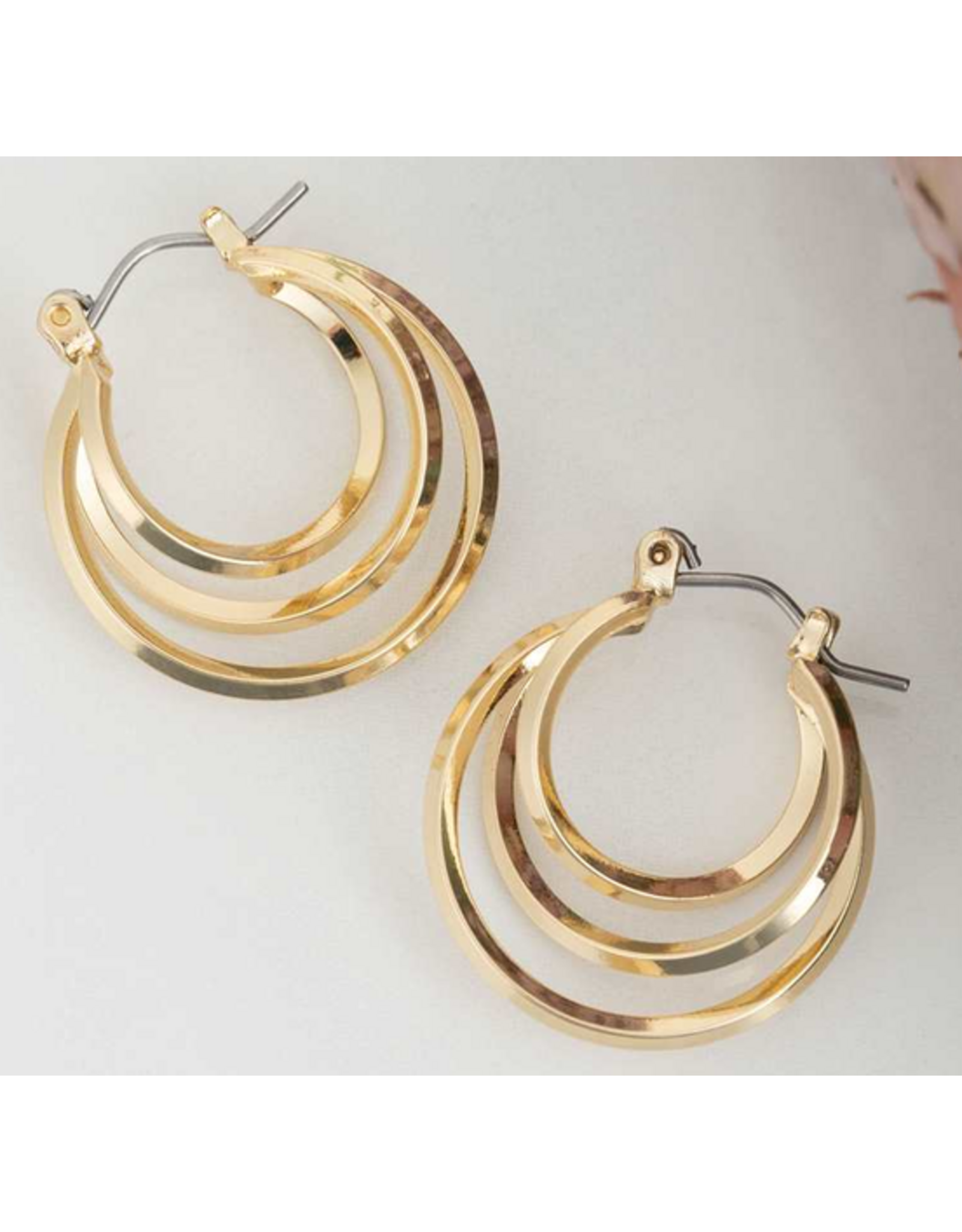 Gold Multi Hoop Earrings