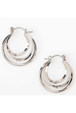 Silver Multi Hoop Earrings