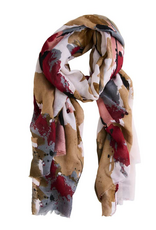 Scarf - Abstract Burgundy