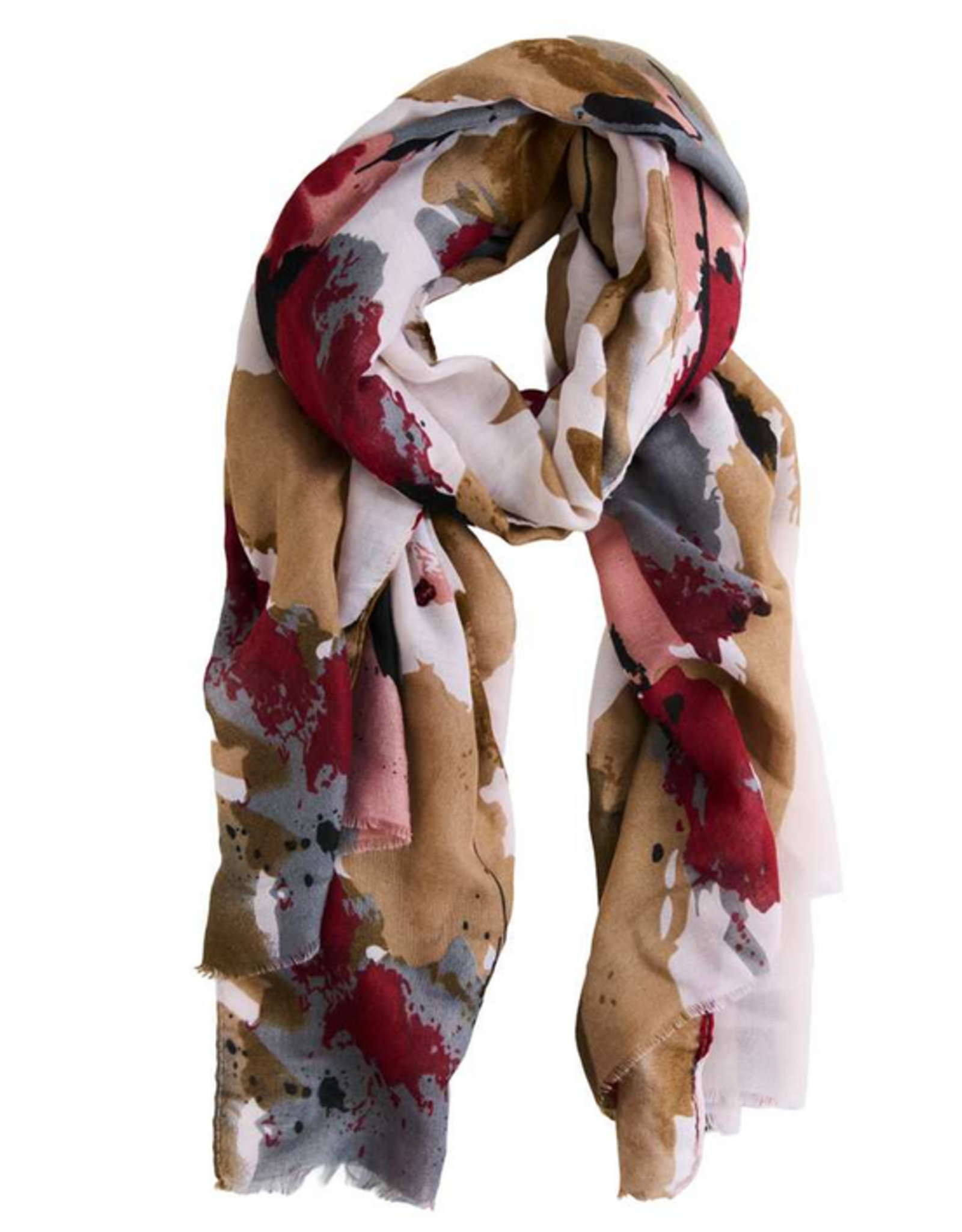 Scarf - Abstract Burgundy