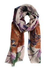 Scarf - Orange Floral