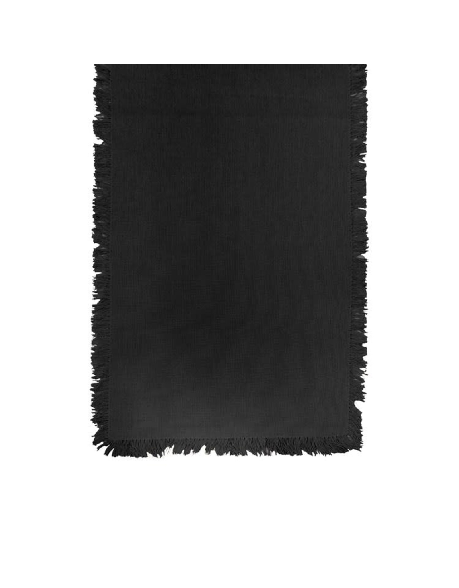 Sutton Fringe Table Runner - Black