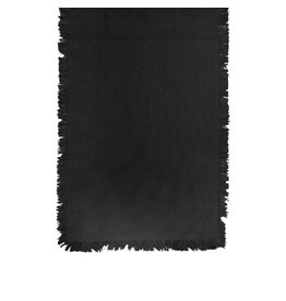 Sutton Fringe Table Runner - Black