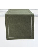 Hemstitch Table Runner - Forest