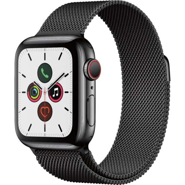 Apple Watch - Series 5 - 44mm - Cellular - Space Black Stainless