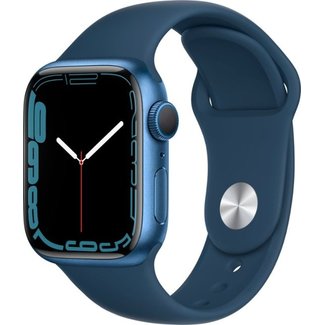 Apple Apple Watch Series 7 (GPS) 41mm Blue Aluminum Case with Abyss Blue Sport Band