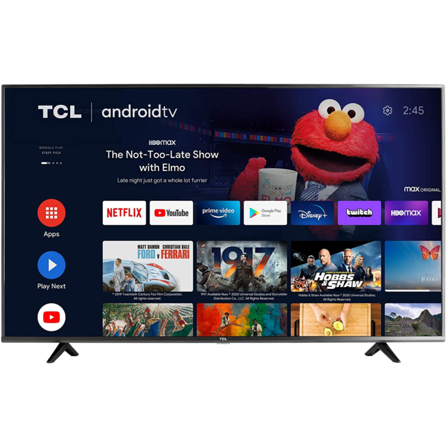 50" TCL 4K UHD (2160P) LED SMART ANDROID TV WITH HDR - (50S434)