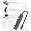 uni Aluminum USB Type C to USB MultiPort (4x USB 3.0 Ports)