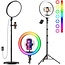 Weilisi 10" RGB LED Ring Light Kit with Stand