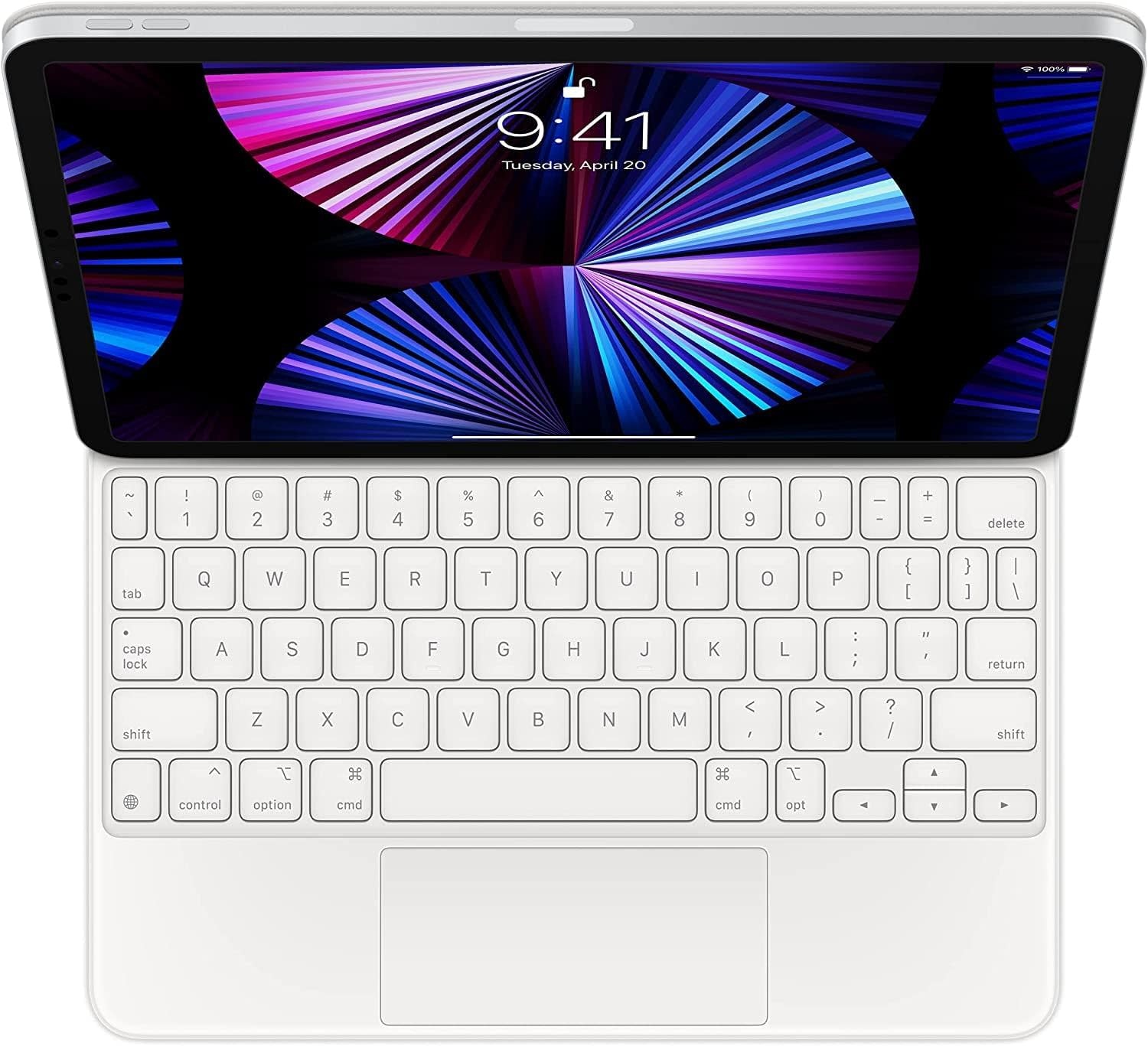 iPad Magic Keyboard 11-inch (2021) - White - QWERTY (Excellent