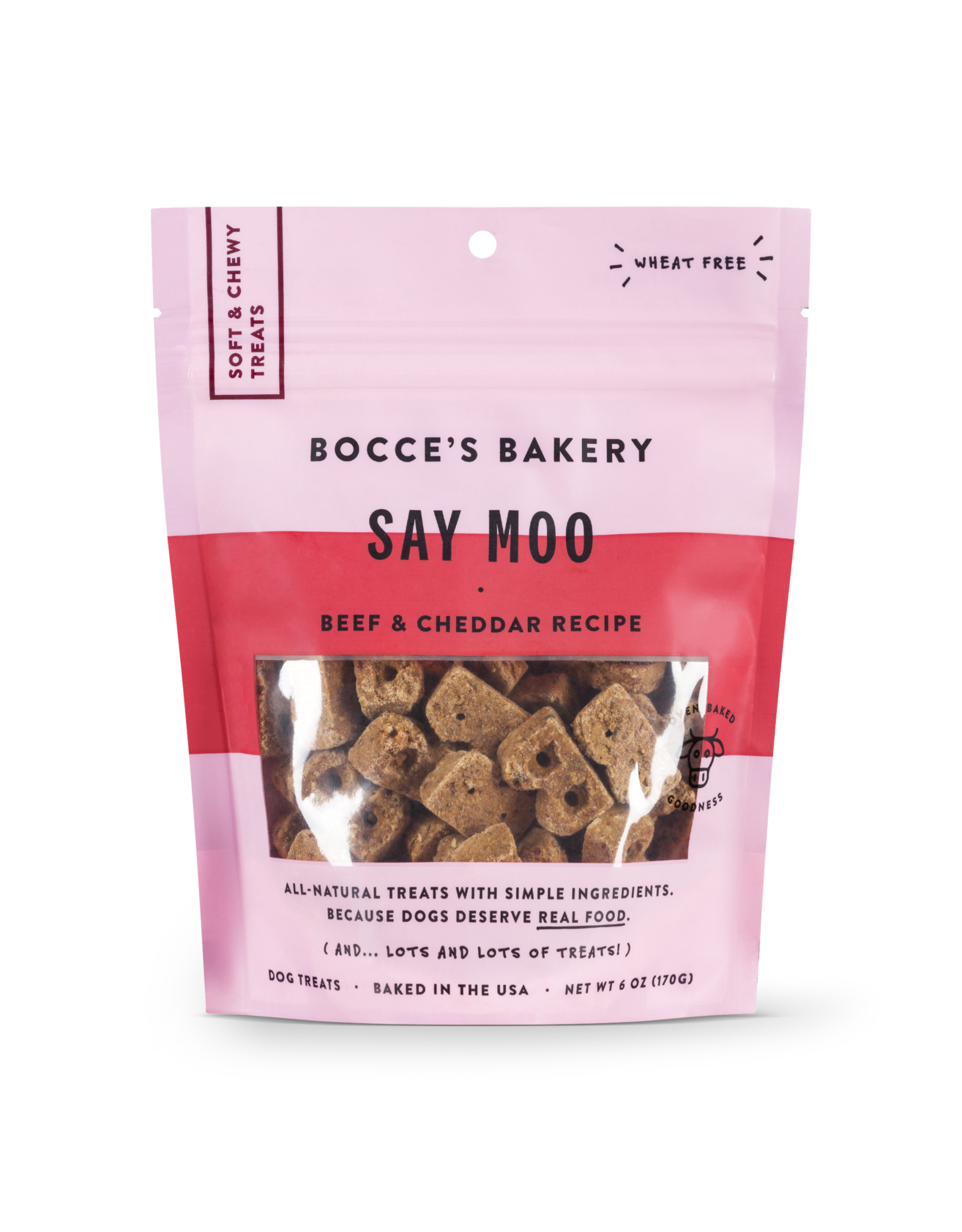 Bocce's Bakery Bocce's Bakery: Soft & Chewy Say Moo, 6 oz