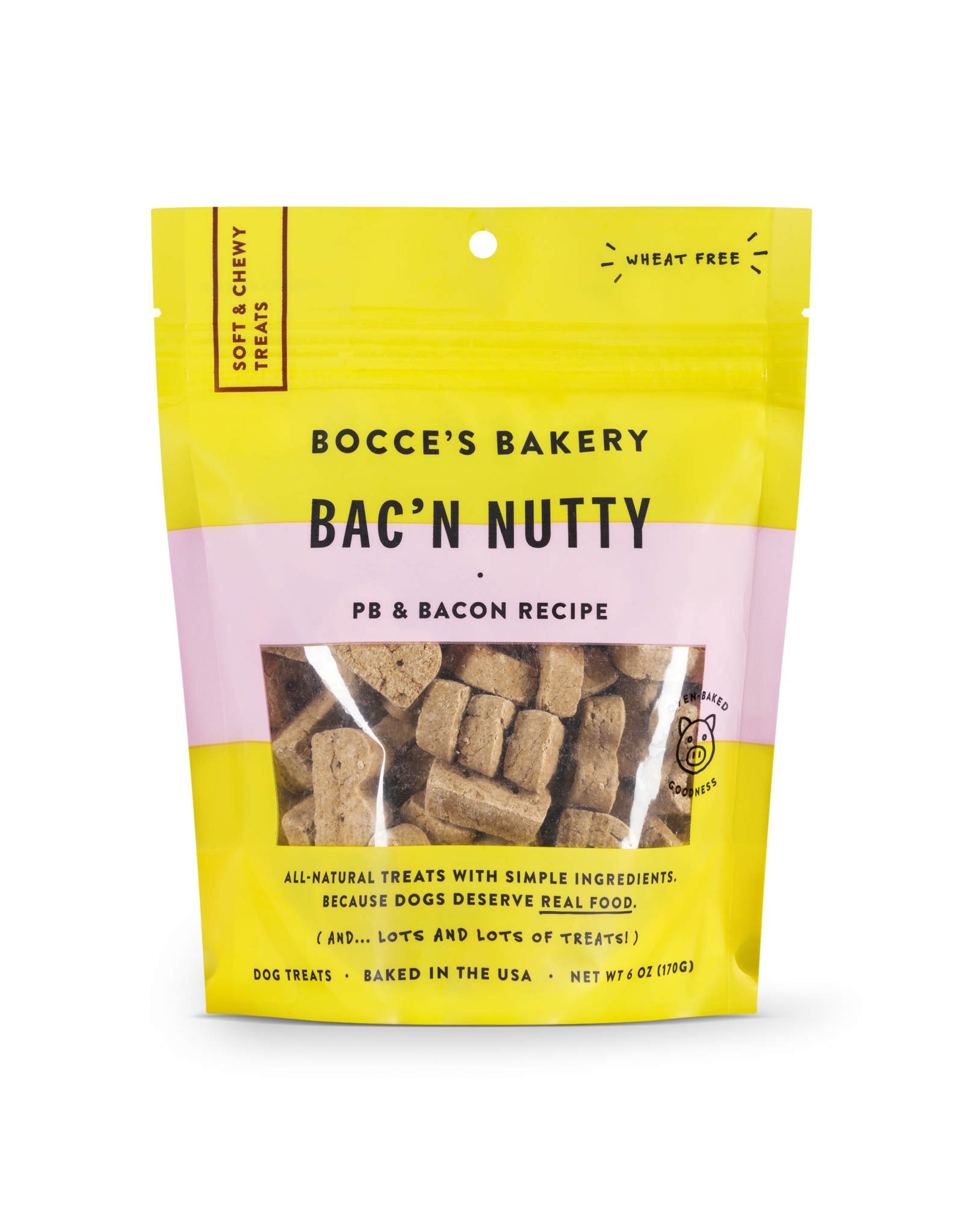 Bocce's Bakery Bocce's Bakery: Soft & Chewy Bac'N Nutty, 6 oz