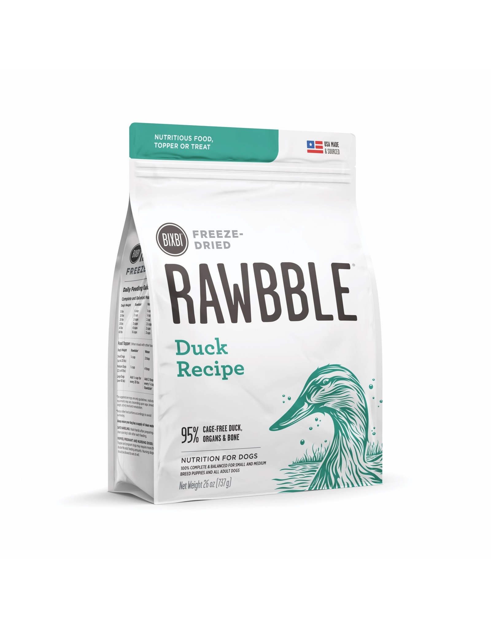 Bixbi Bixbi Rawbble Freeze Dried: Duck