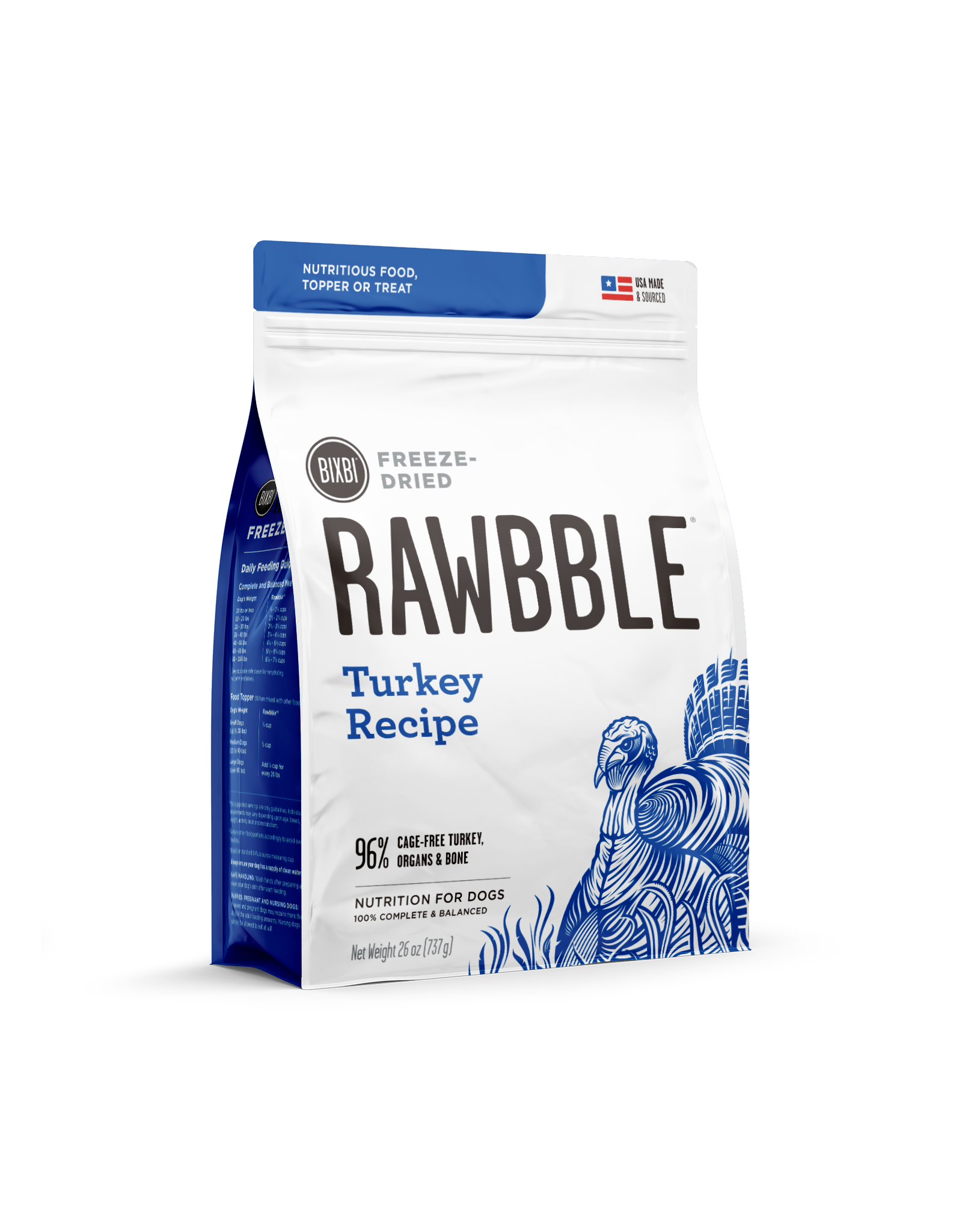 Bixbi Bixbi Rawbble Freeze Dried: Turkey