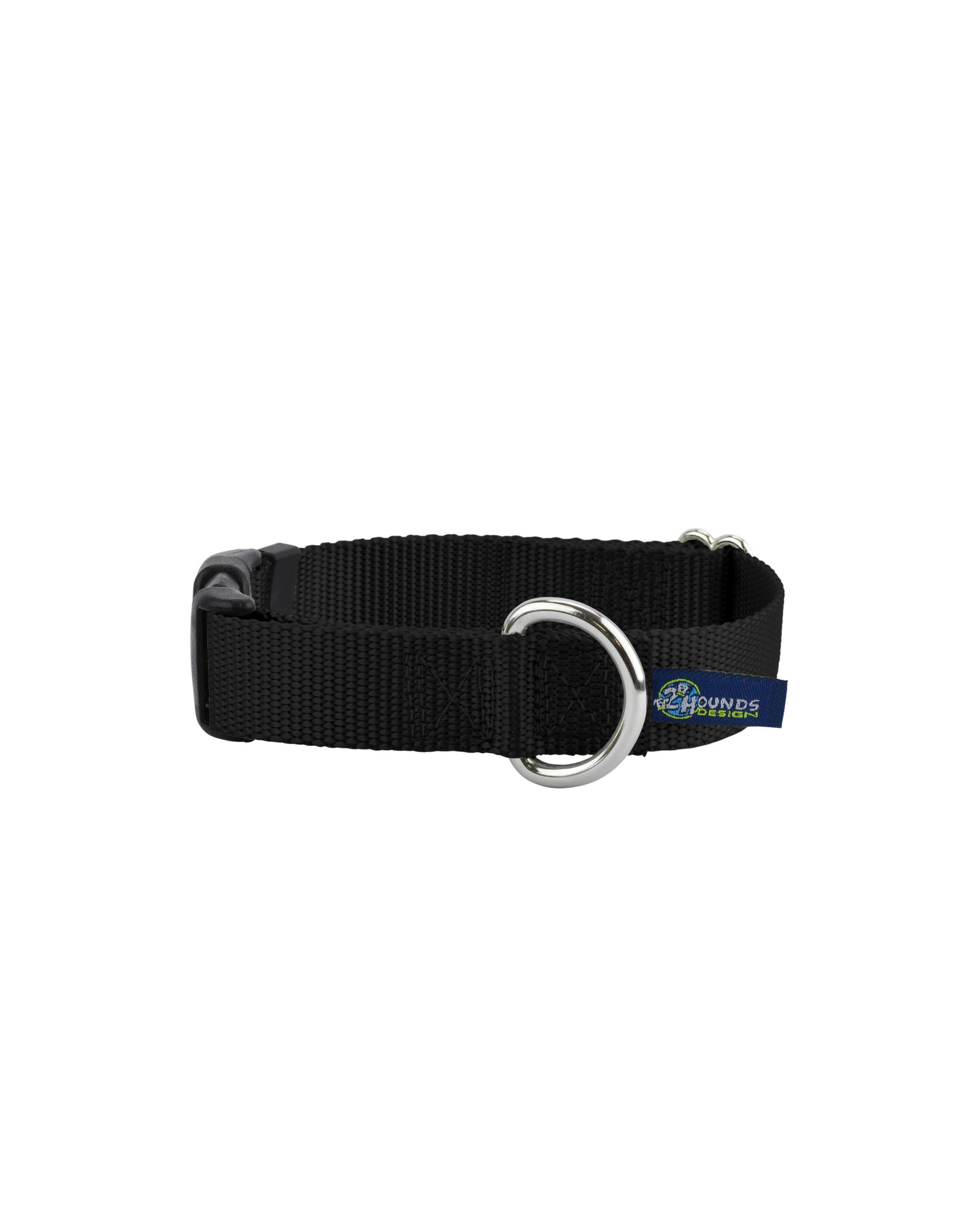 2 Hounds Design Buckle Collar: Black, 1" L