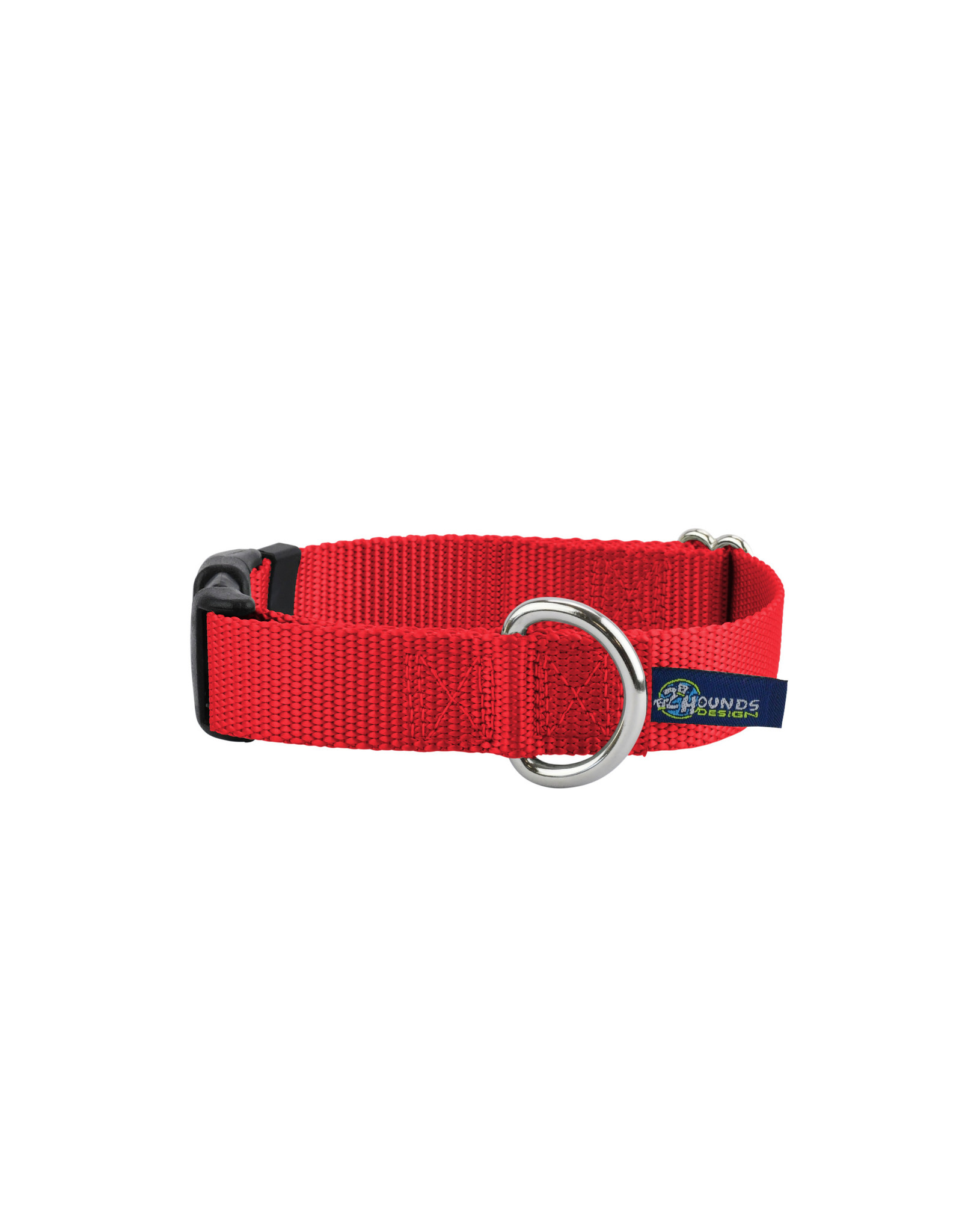 2 Hounds Design Buckle Collar: red, 5/8" M