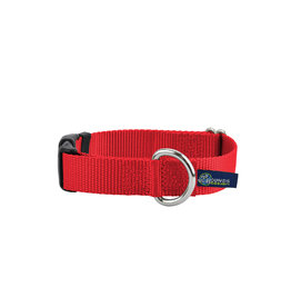 2 Hounds Design Buckle Collar: red, 5/8" S