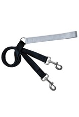 2 Hounds Design Double Connection Training Lead: Black, 5/8"