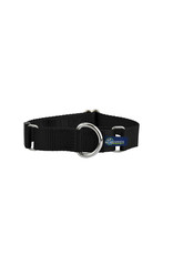 2 Hounds Design Double loop Martingale: Black, 1" M