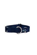 2 Hounds Design Double loop Martingale: Navy Blue, 5/8" S