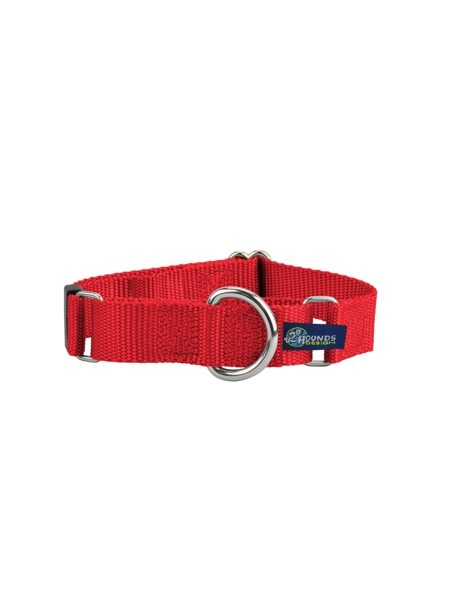 2 Hounds Design Double loop Martingale: red, 1" M