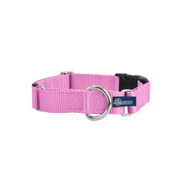 2 Hounds Design Martingale w/ buckle: Rose Pink, 1" L
