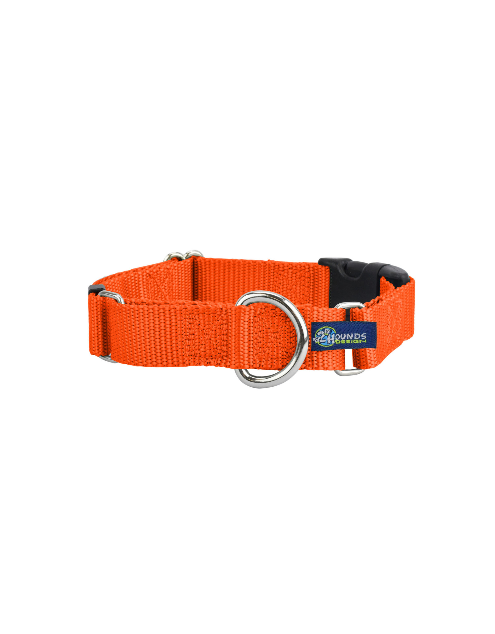 2 Hounds Design Martingale w/ buckle: Rust, 1" XL