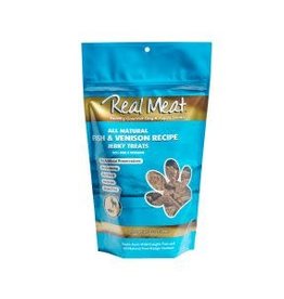 The Real Meat Company Real Meat Jerky Treats: Fish & Venison - 2 sizes available