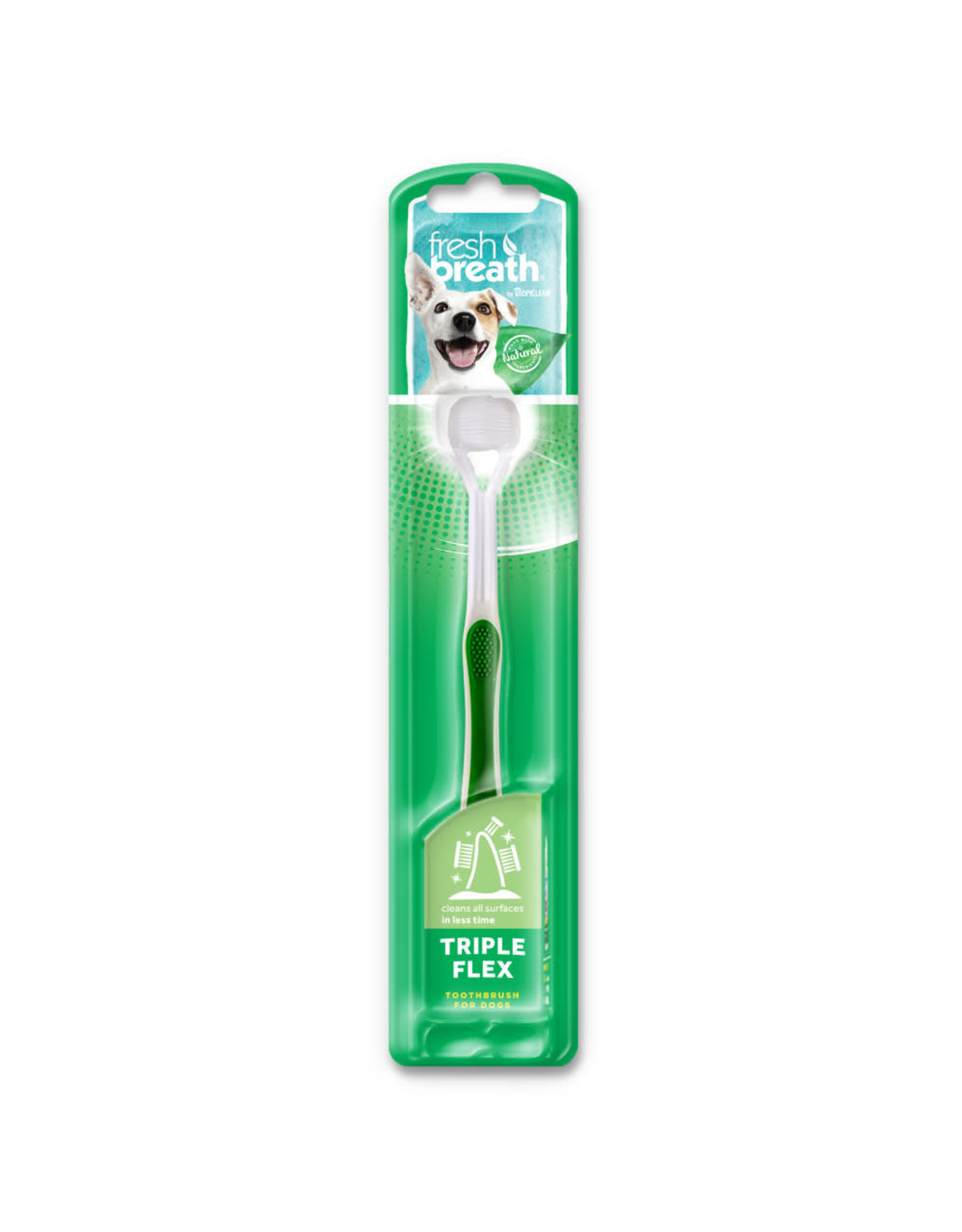 Tropiclean Fresh Breath Triple Flex Toothbrush: toothbrush, small