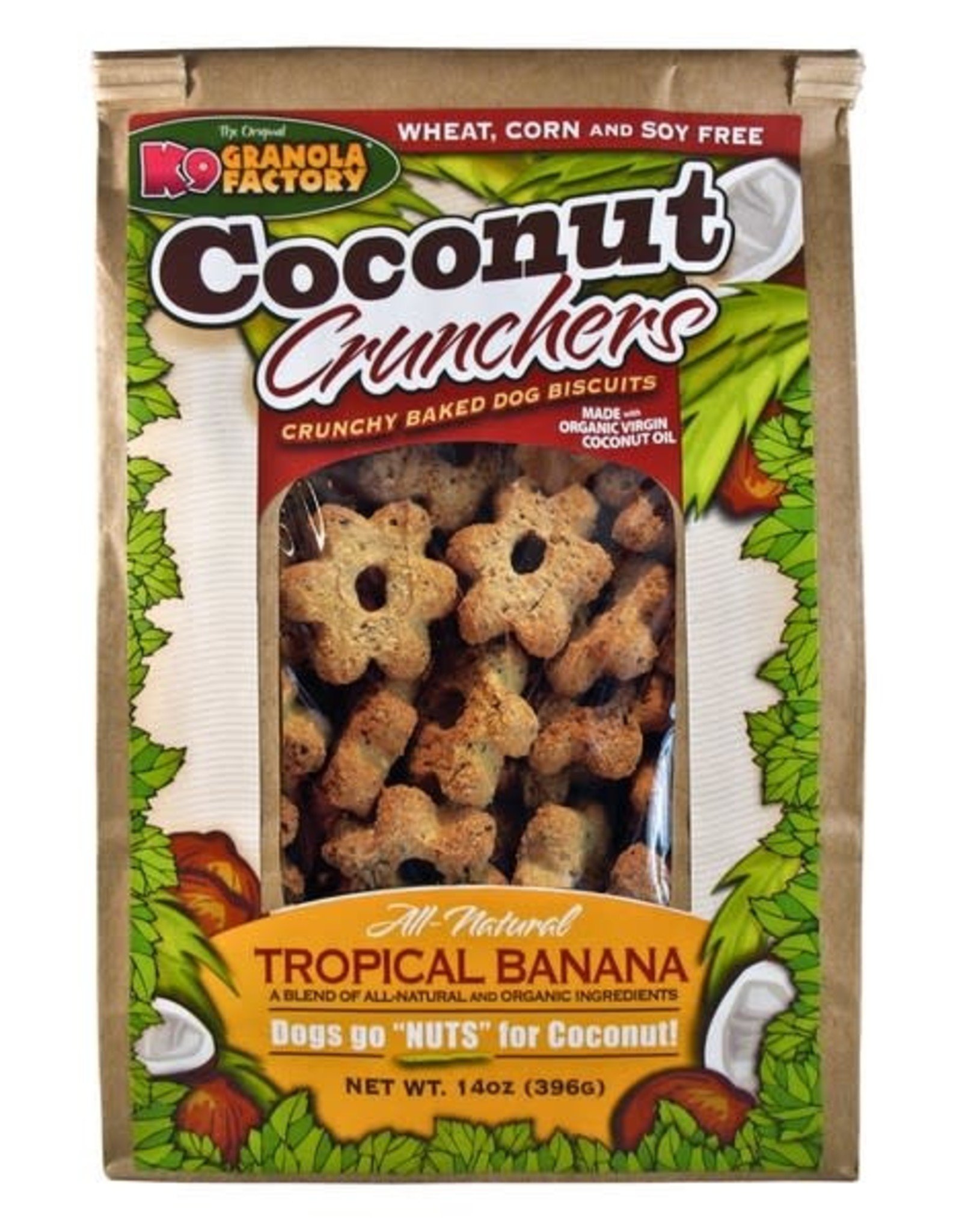 K9 Granola Factory K9 Granola Factory Coconut Crunchers: Tropical Banana, 14 oz