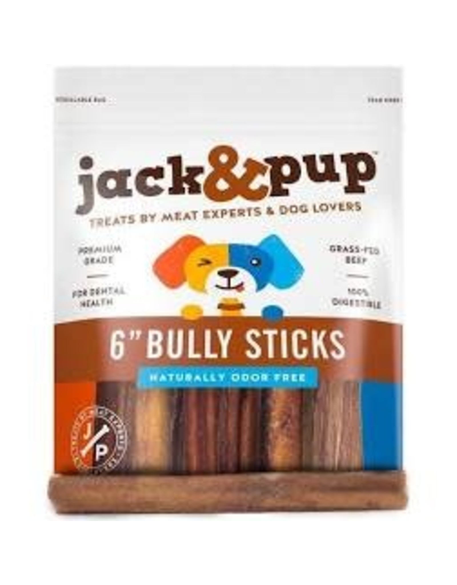 Jack & Pup Jack & Pup Bully Stick: 5 pack, 6 inch