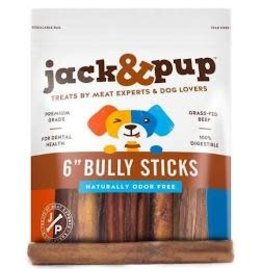 Jack & Pup Jack & Pup Bully Stick: 5 pack, 6 inch