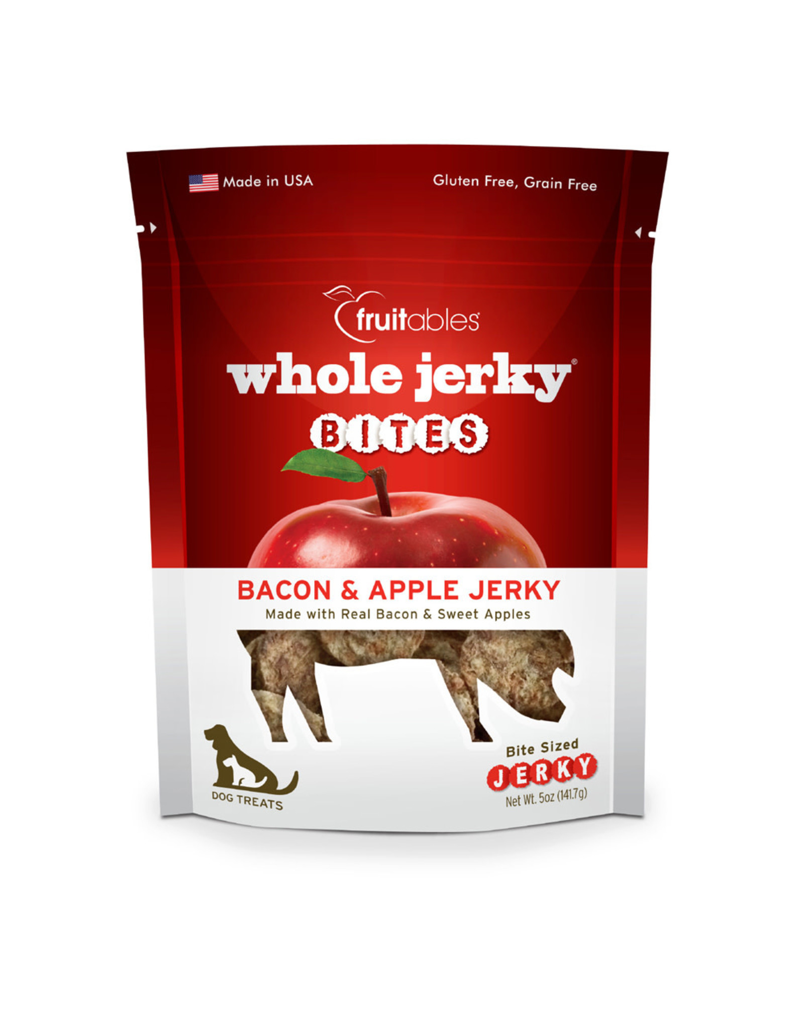 Fruitables Fruitables Whole Jerky Bites: Bacon & Apple, 5 oz