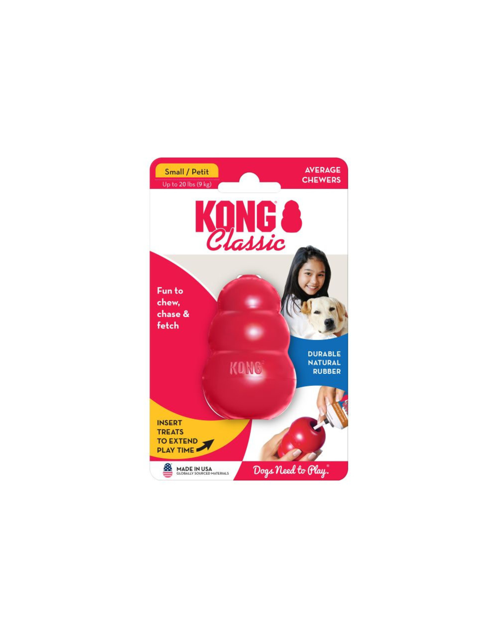 Kong Classic Kong: red, S