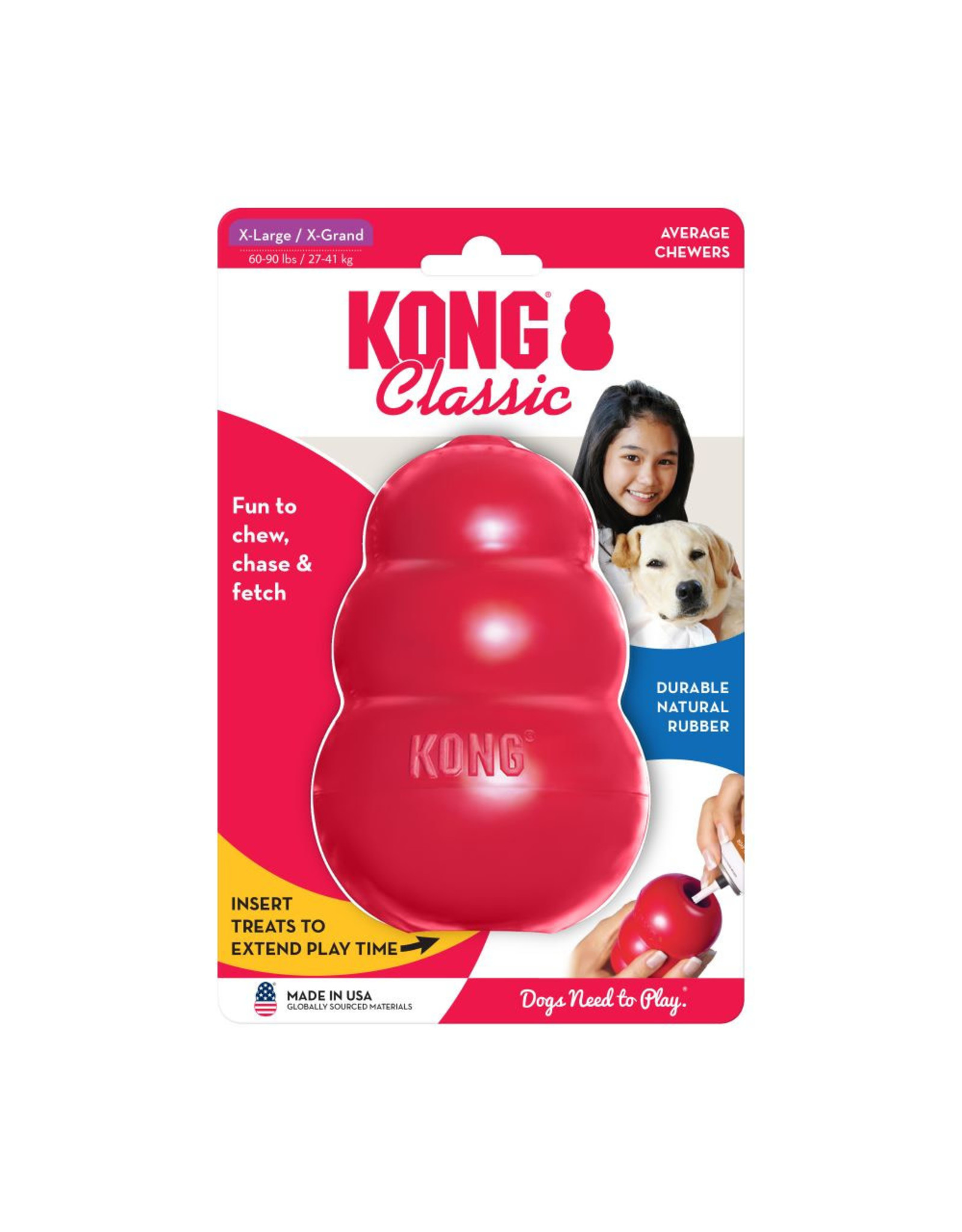 Kong Classic Kong: red, XL