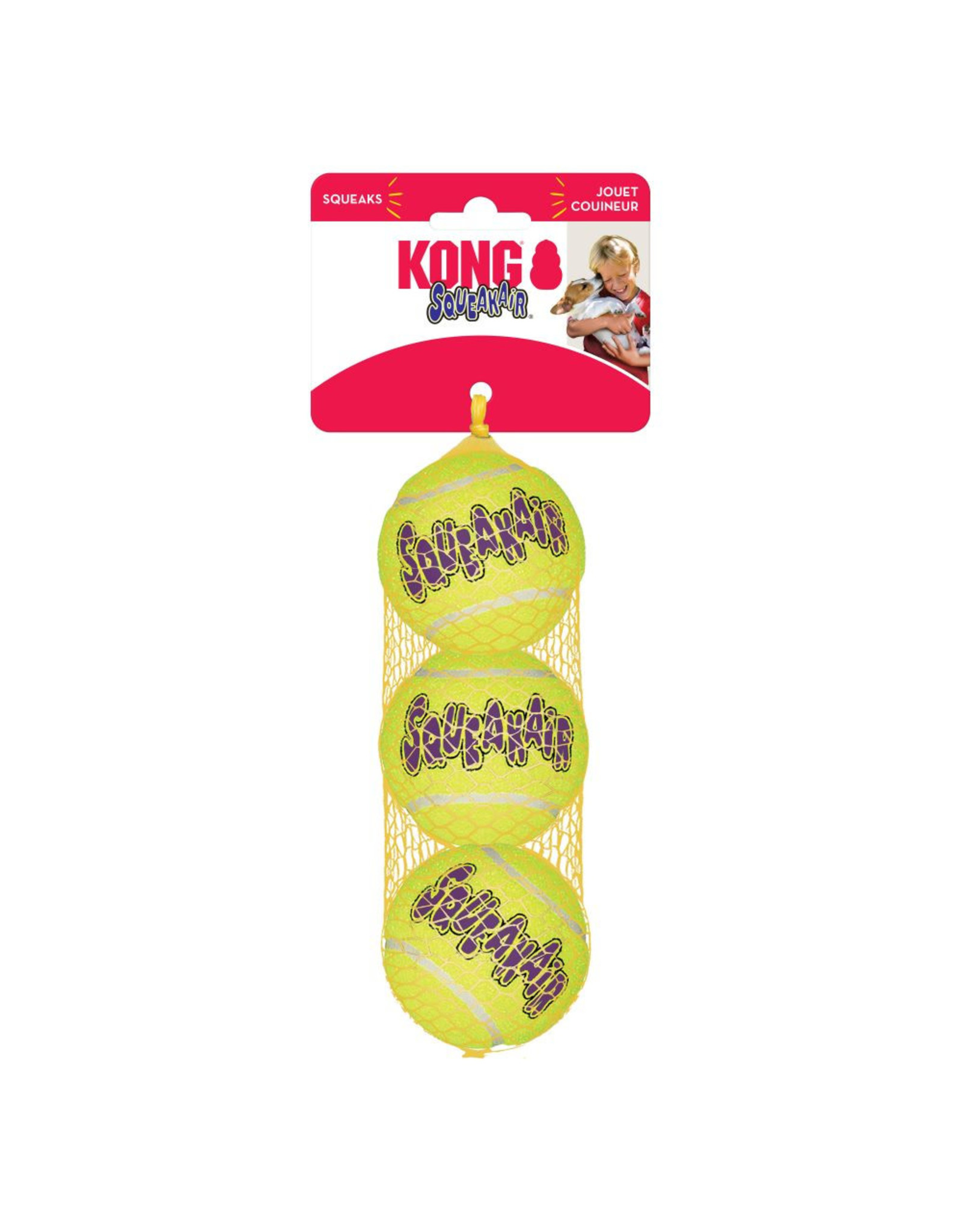 Kong Kong Air Squeaker Ball: 3 pk, M