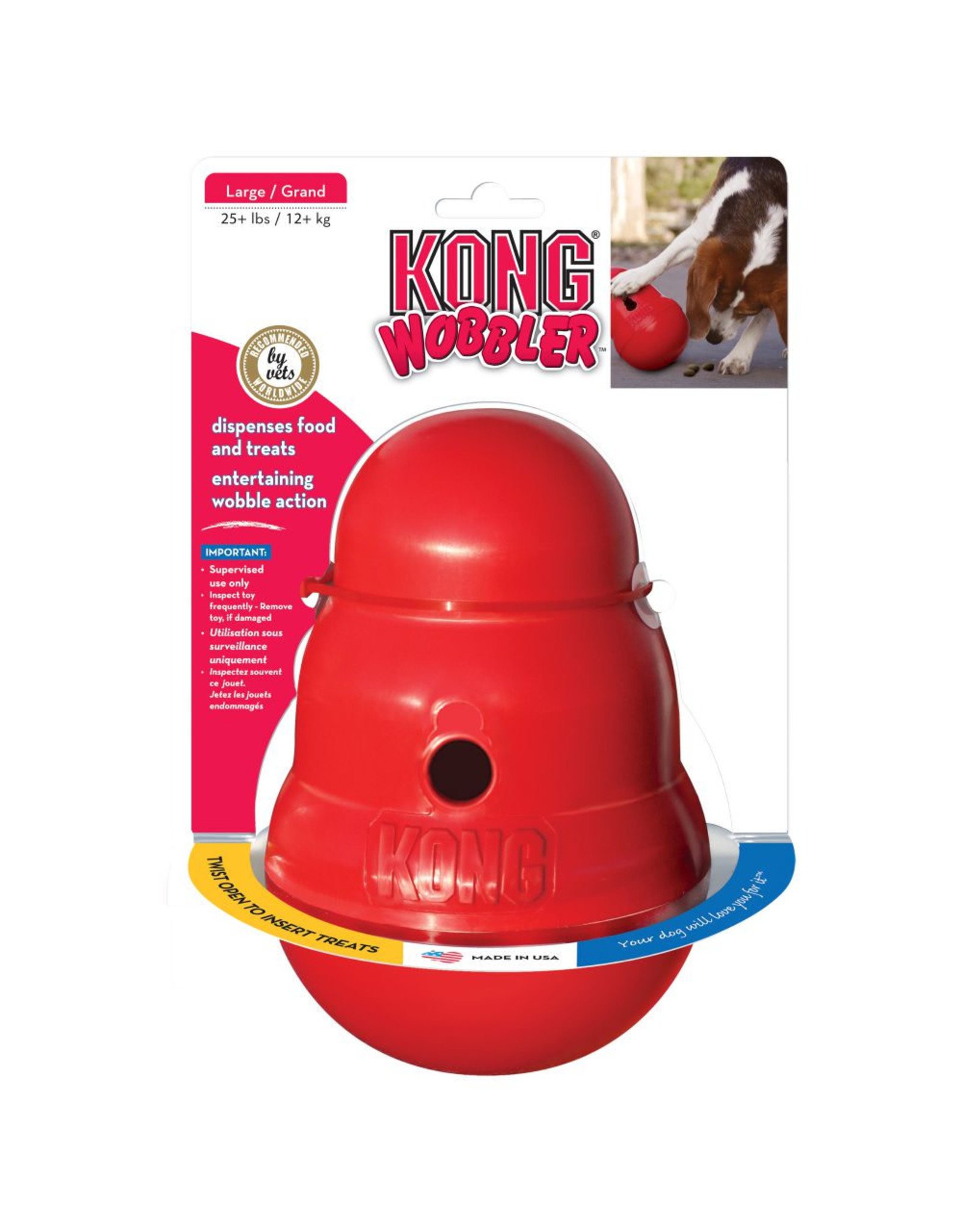 Kong Kong Wobbler: Red, Large