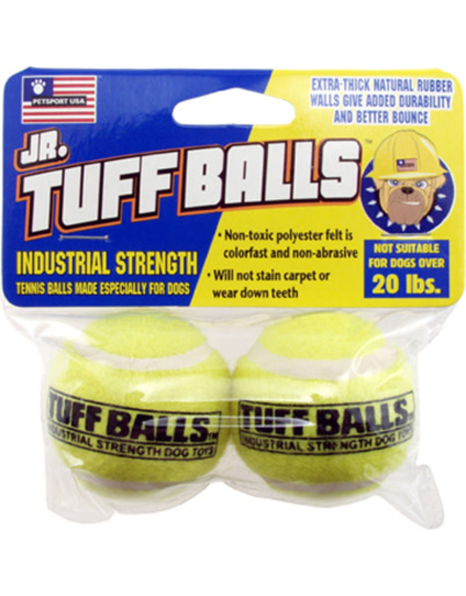 Petsport Jr. Tuff Balls: Regular, 2 pk