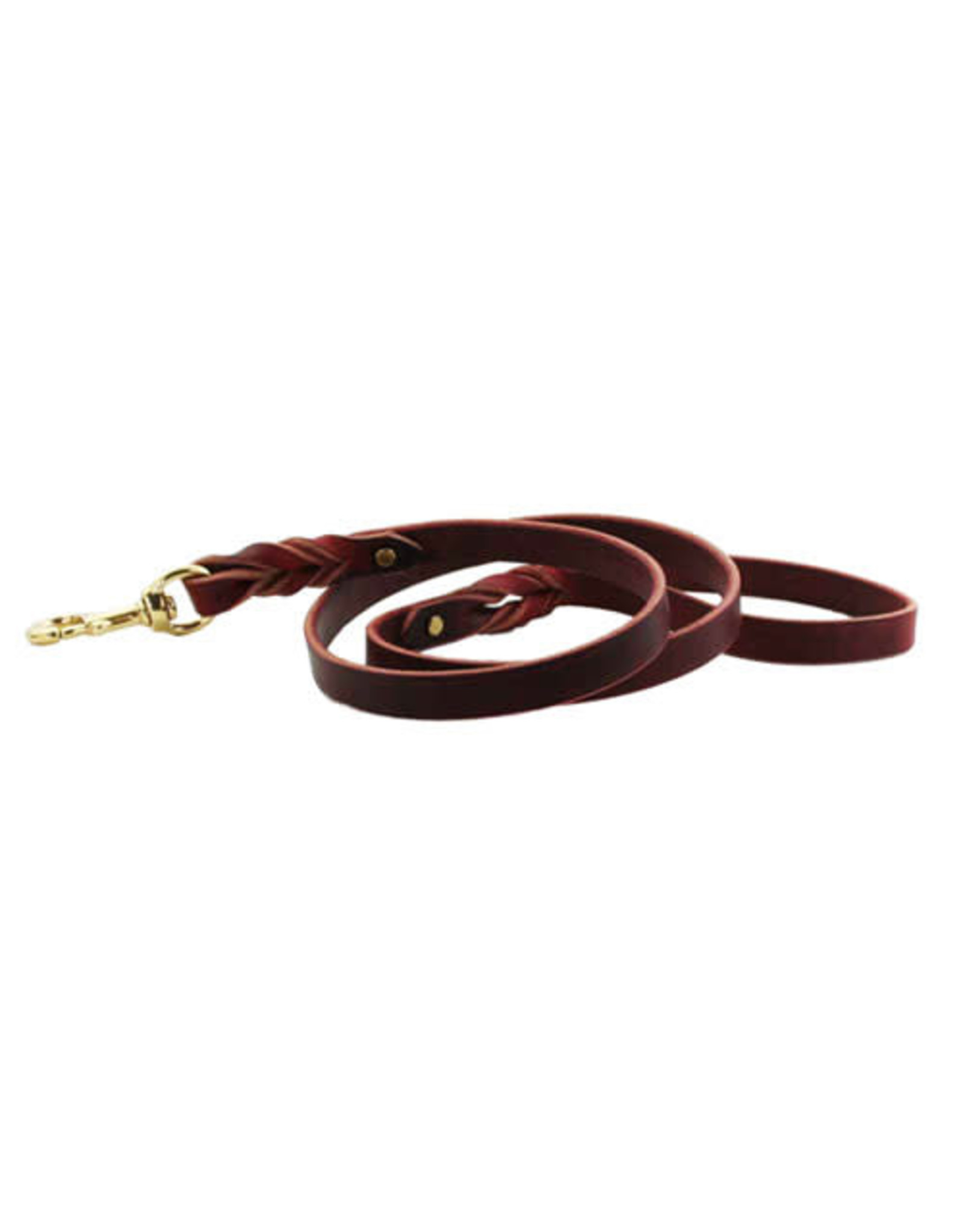 Auburn Leathercrafters Braided Leads: Burgundy, 3/4" x 4