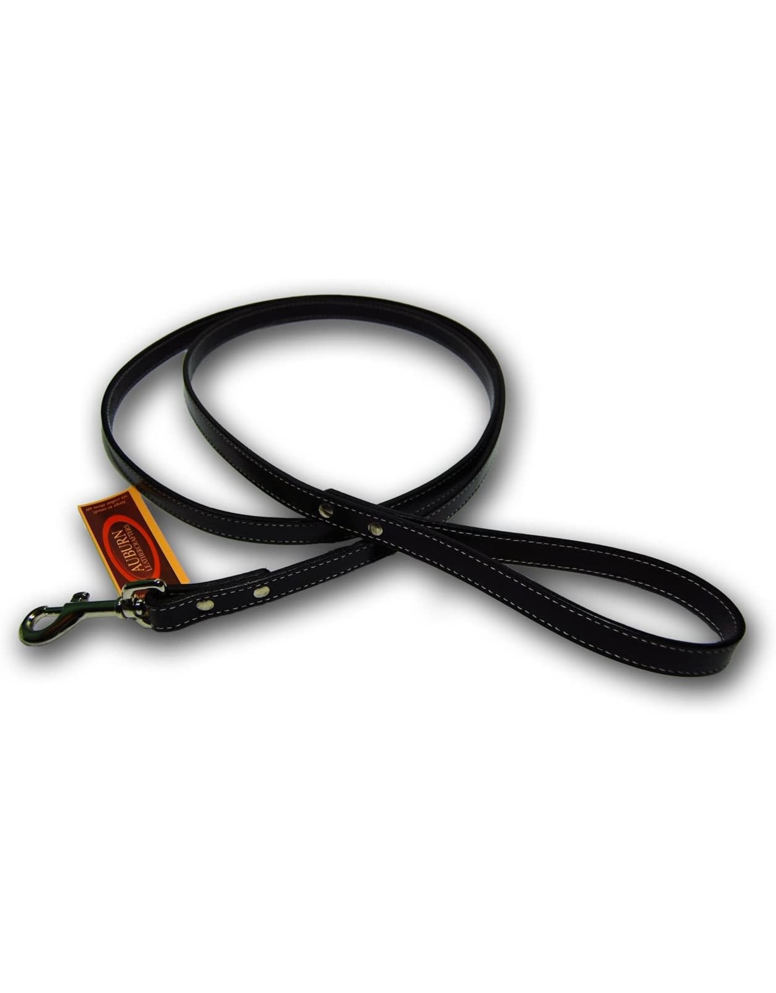 Auburn Leathercrafters Dover Court Lead: Black, 3/4" x 4