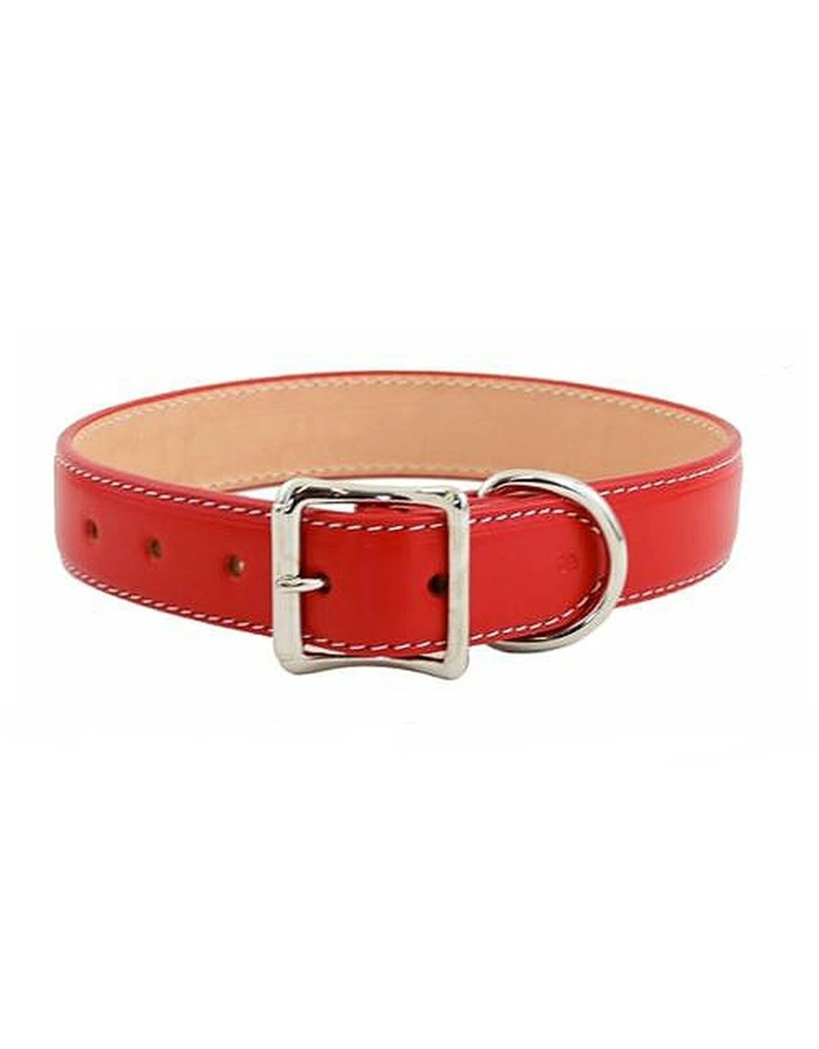 Auburn Leathercrafters Dover Court Collar: red, 1 1/4" x 26