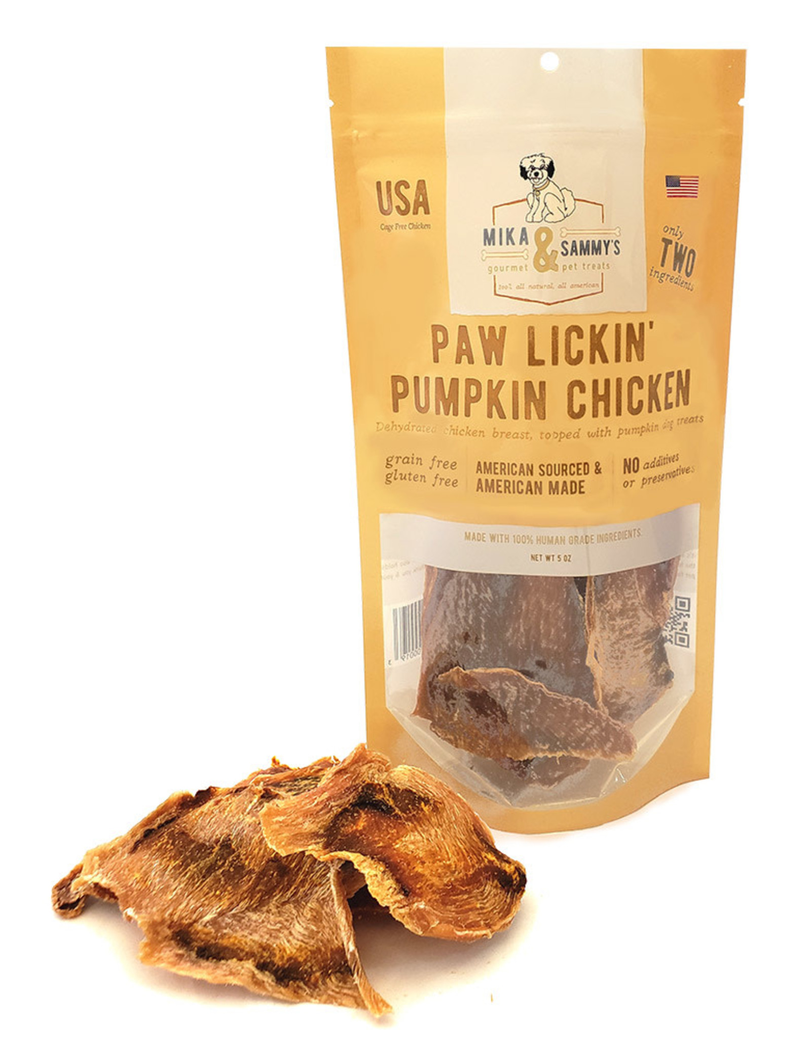 Mika & Sammy's Gourmet Pet Treats Mika & Sammy's: Paw Lickin' Pumpkin Chicken, 5 oz