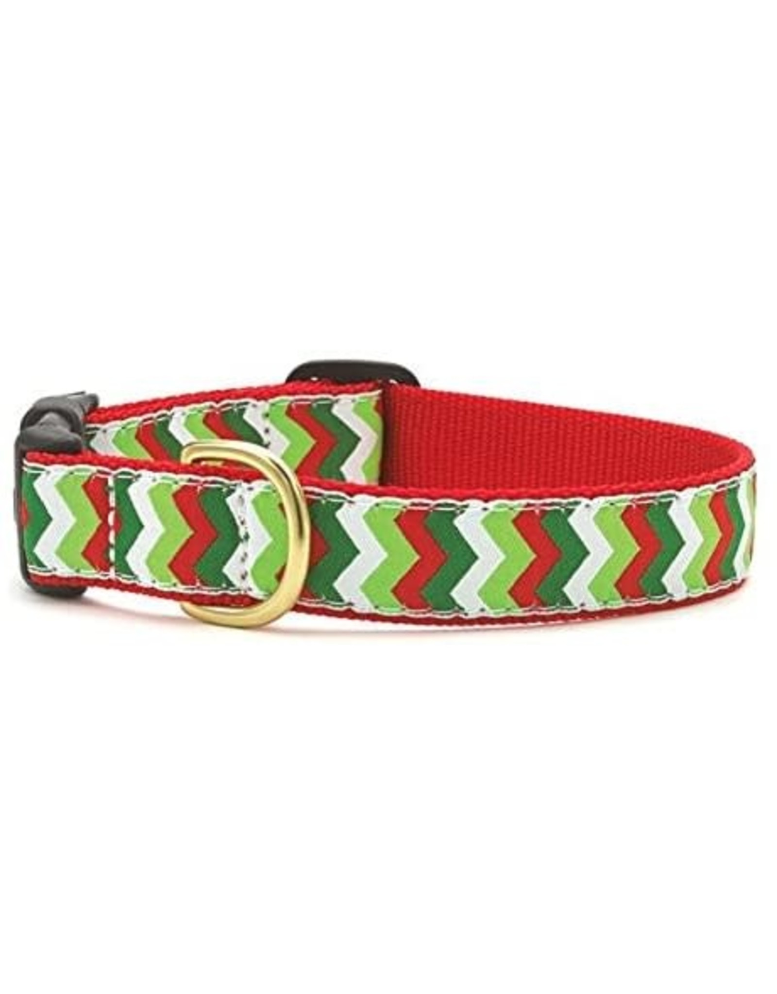 Up Country Christmas Chevron Collar: Wide, XL